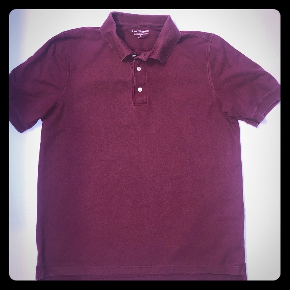 Men’s Maroon Polo Sz L